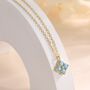 Blue Opal Hydrangea Pendant Necklace, thumbnail 6 of 12