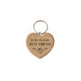 Strawberry Fields 'Berry Best Friend' Oak Heart Keyring | Perfect Gift | House Keys | Novelty, thumbnail 2 of 2