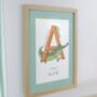 Personalised Animal Alphabet With Frame, thumbnail 1 of 6