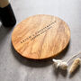 Personalised Wedding Gift Round Cheeseboard, thumbnail 1 of 7