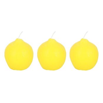 Set Of Three Lemon Shaped Candles For Her, 2 of 2