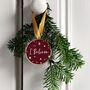 Red 'I Believe' Enamel Christmas Tree Decoration, thumbnail 3 of 5