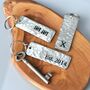 Aluminium 10th Anniversary Tally Marks Keyring, thumbnail 3 of 12