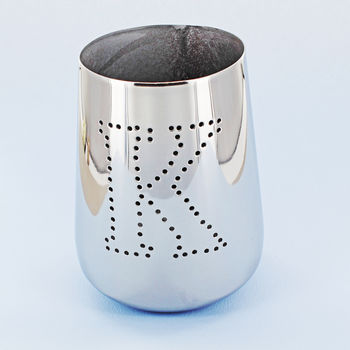 Silver Alphabet Letters Tea Light Holders By G Decor, 8 of 11