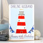 Personalised Lighthouse Age Birthday Card, thumbnail 7 of 12