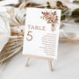 Table Plan Cards With Autumnal Florals, thumbnail 5 of 7