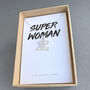 Super Woman We Love You Mother Silver Necklace, thumbnail 3 of 3