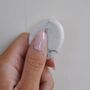 White Howlite Worry Thumb Stone For Calm And Anxiety, thumbnail 1 of 4