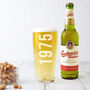 Personalised 50th Birth Year And Name Beer Glass, thumbnail 2 of 6