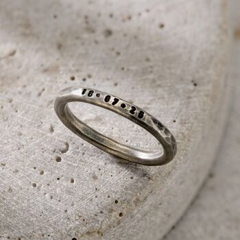 Personalised Men's Stacker Ring, 5 of 10