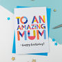 Amazing Mum Personalised Card, thumbnail 2 of 2