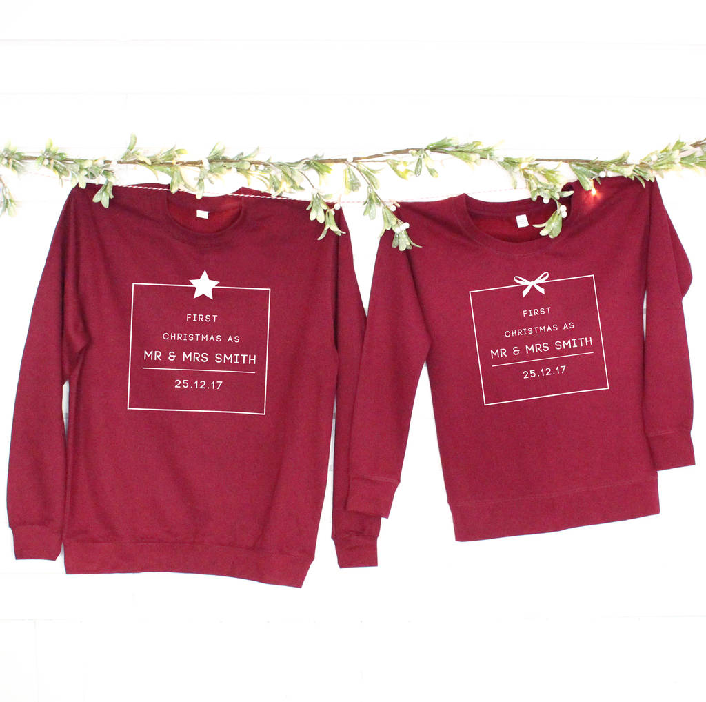 'First Christmas As Mr And Mrs …' Christmas Jumpers, 1 of 3