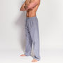 Men's Ash Grey Herringbone Flannel Pyjama Trousers, thumbnail 3 of 4