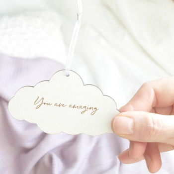 Personalised Little Thought Cloud Keepsake Decorations, 2 of 3