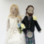 Personalised Knitted Bride And Groom Doll Keepsake, thumbnail 6 of 9