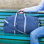 Personalised Canvas Holdall Bag With Shoulder Strap, thumbnail 2 of 8