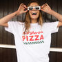 Margherita Pizza Women’s Slogan T Shirt, thumbnail 1 of 3