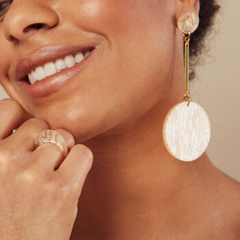 Hello You! Round Sun Statement Stud Earrings, 2 of 9