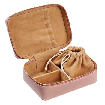 Personalised Luxury Soft Leather Jewellery Case, 3 of 8