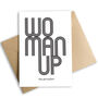 Woman Up Mother's Day Card. Eco Friendly, thumbnail 2 of 2