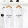 I Get It From… Personalised Father's Day Babygrow, thumbnail 3 of 8