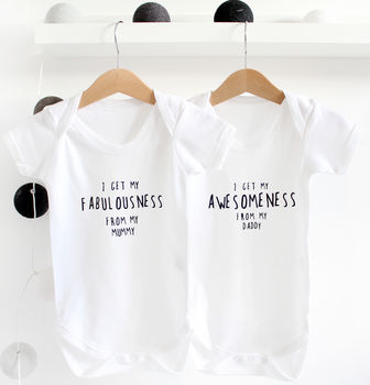 I Get It From… Personalised Father's Day Babygrow, 3 of 8
