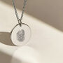 Fingerprint Disc Necklace, thumbnail 3 of 9