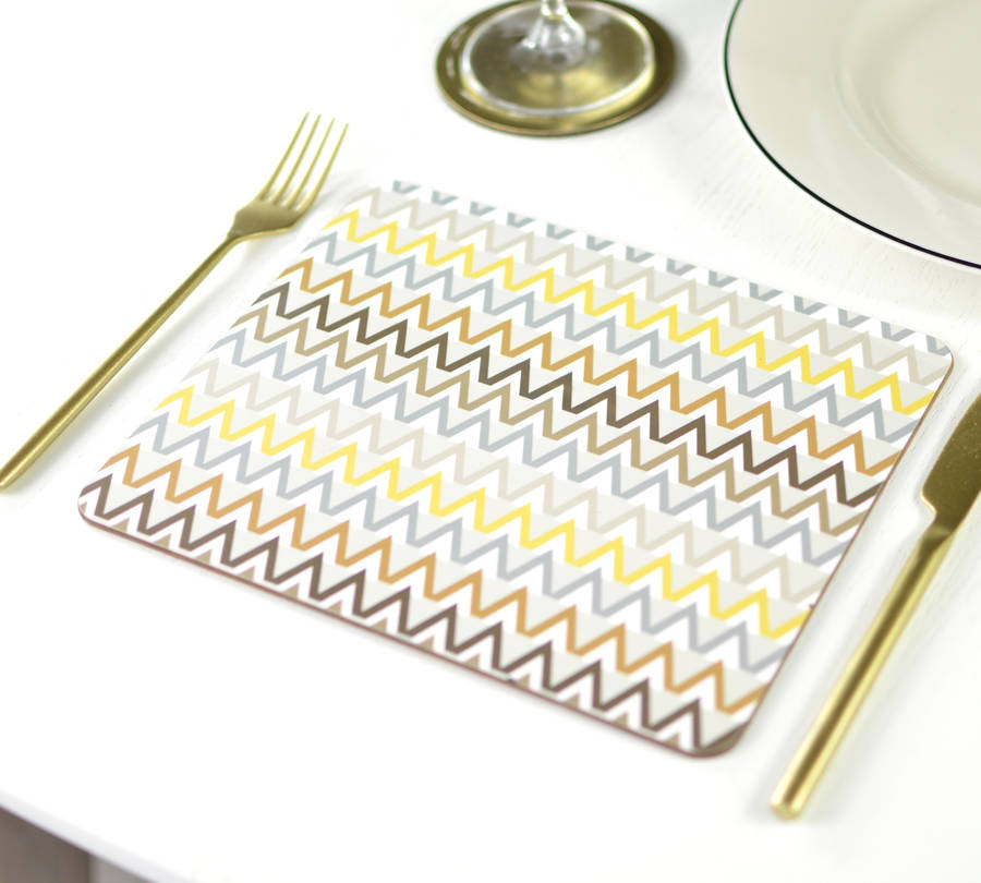 Decorative Pattern Placemats Set By Tillie Mint Loves