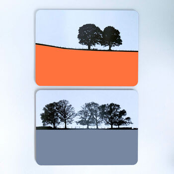 Landscape Tablemat Set. Box Set Of Six Designs. Set Two, 3 of 5
