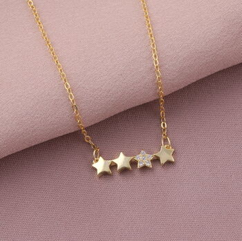 40th Birthday Stars Necklace Sterling Silver, 7 of 7