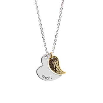 Personalised Heart And Wing Necklace, 12 of 12