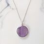 Amethyst February Birthstone Necklace Silver, thumbnail 1 of 8
