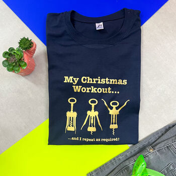 Christmas Workout T Shirt, 2 of 9