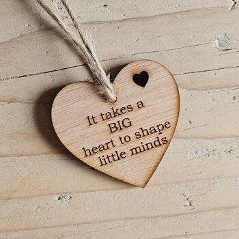 'It Takes A Big Heart…' Teacher Decoration And Card, 2 of 2