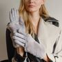 Faux Fur Cuff Suede Touch Screen Gloves, thumbnail 8 of 11