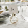 Glass Bauble Place Card Holders With Pampas Grass, thumbnail 1 of 3