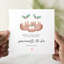 Personalised Parents To Be Christmas Pudding Card, thumbnail 1 of 3