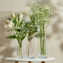 Personalised Single Birth Flower Glass Vase, thumbnail 4 of 4
