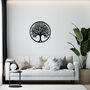 Tree Of Life Circle Metal Wall Art Gift For Home, thumbnail 4 of 12