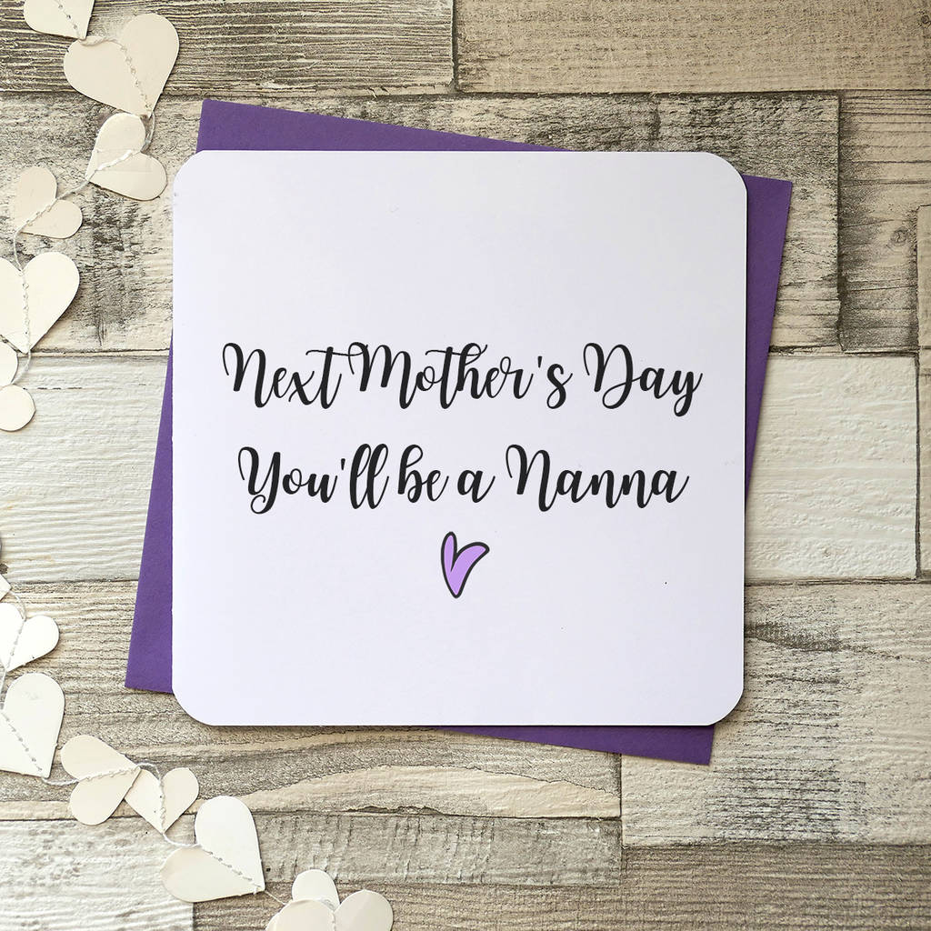 Next Mothers Day You'll Be A Grandmother Card By Parsy Card Co ...