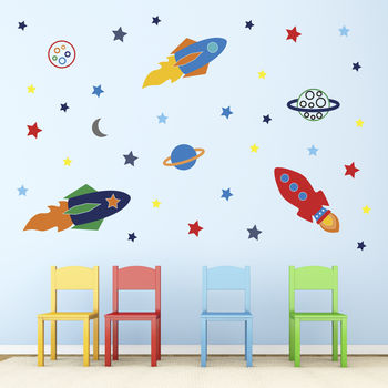Space Rockets Wall Stickers, 3 of 4