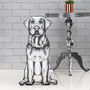 Labrador 'Molly Dog' Sofa Sculpture® Cushion, thumbnail 9 of 9