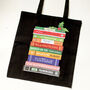 Book Puns Christmas Tote Bag, thumbnail 2 of 2