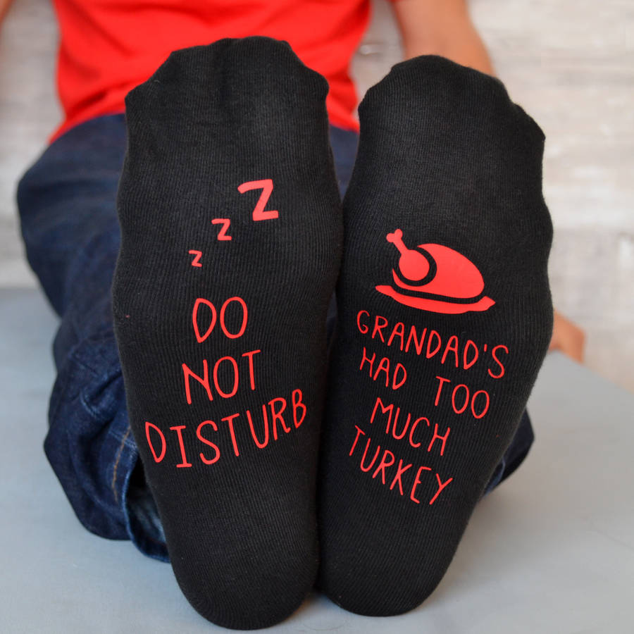 Do Not Disturb Too Much Turkey Socks By Solesmith