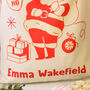 Personalised Red Santa Sack Gift For Kids Christmas Day, thumbnail 3 of 4