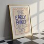 The Early Bird Bedroom Print, thumbnail 2 of 3