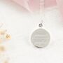 Present Over Perfect Engraved Sterling Silver Necklace, thumbnail 1 of 11
