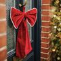 Decorative Hanging Fabric Door Bow, thumbnail 4 of 12