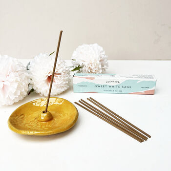 Mustard Lace Incense Dish, 3 of 6