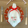 Fa La La La Xmas Napkins, Set Of Two, thumbnail 2 of 4